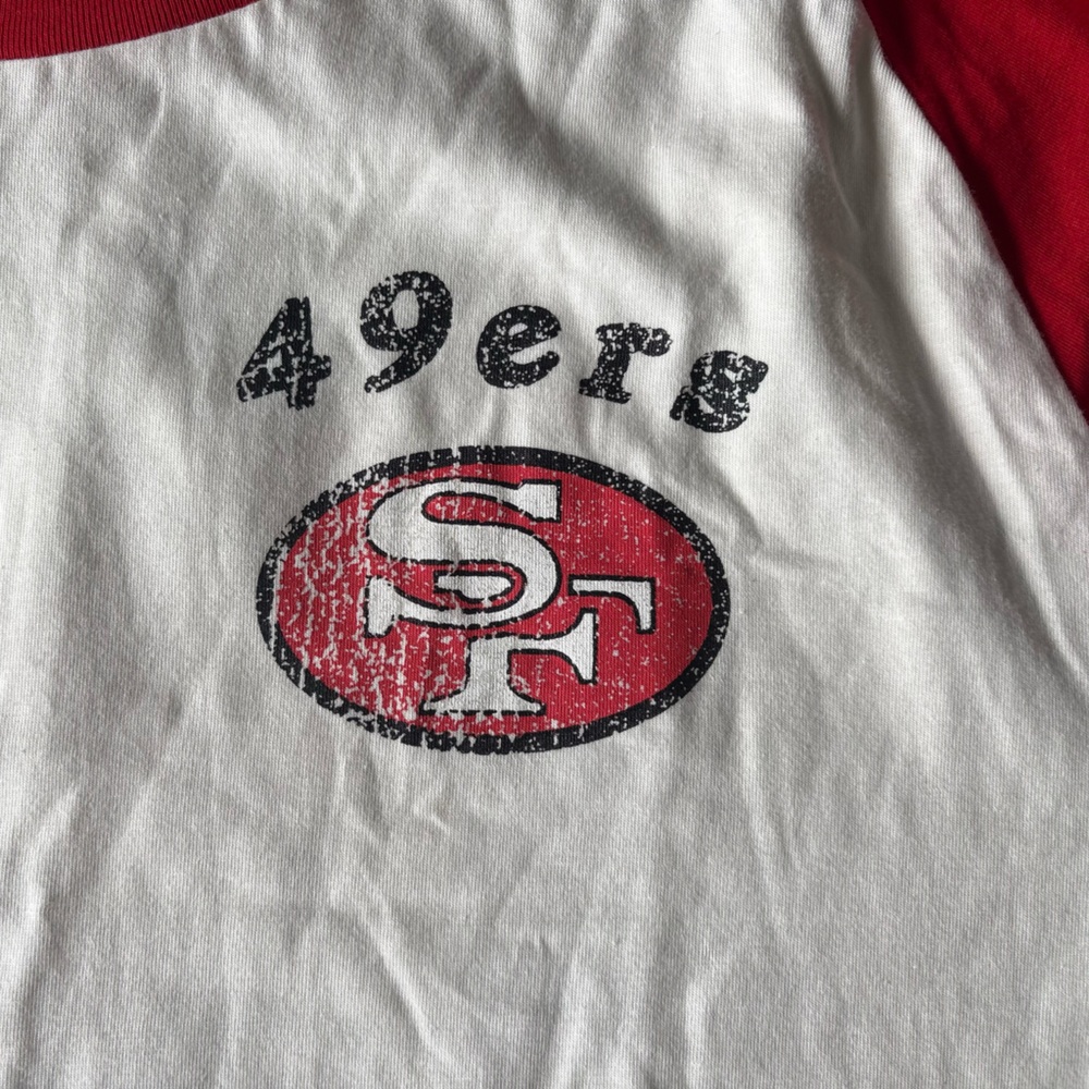 49ers Raglan 3/4 Sleeve Tee | Darius Rucker x Fanatics | XL NWT - Picture 4 of 8